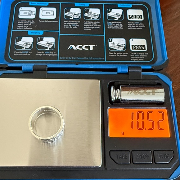 🩵8 1/2 Tiffany & Co. Wide Notes 727 Fifth Ave New York Ring Band - RETIRED RING - Picture 6 of 14